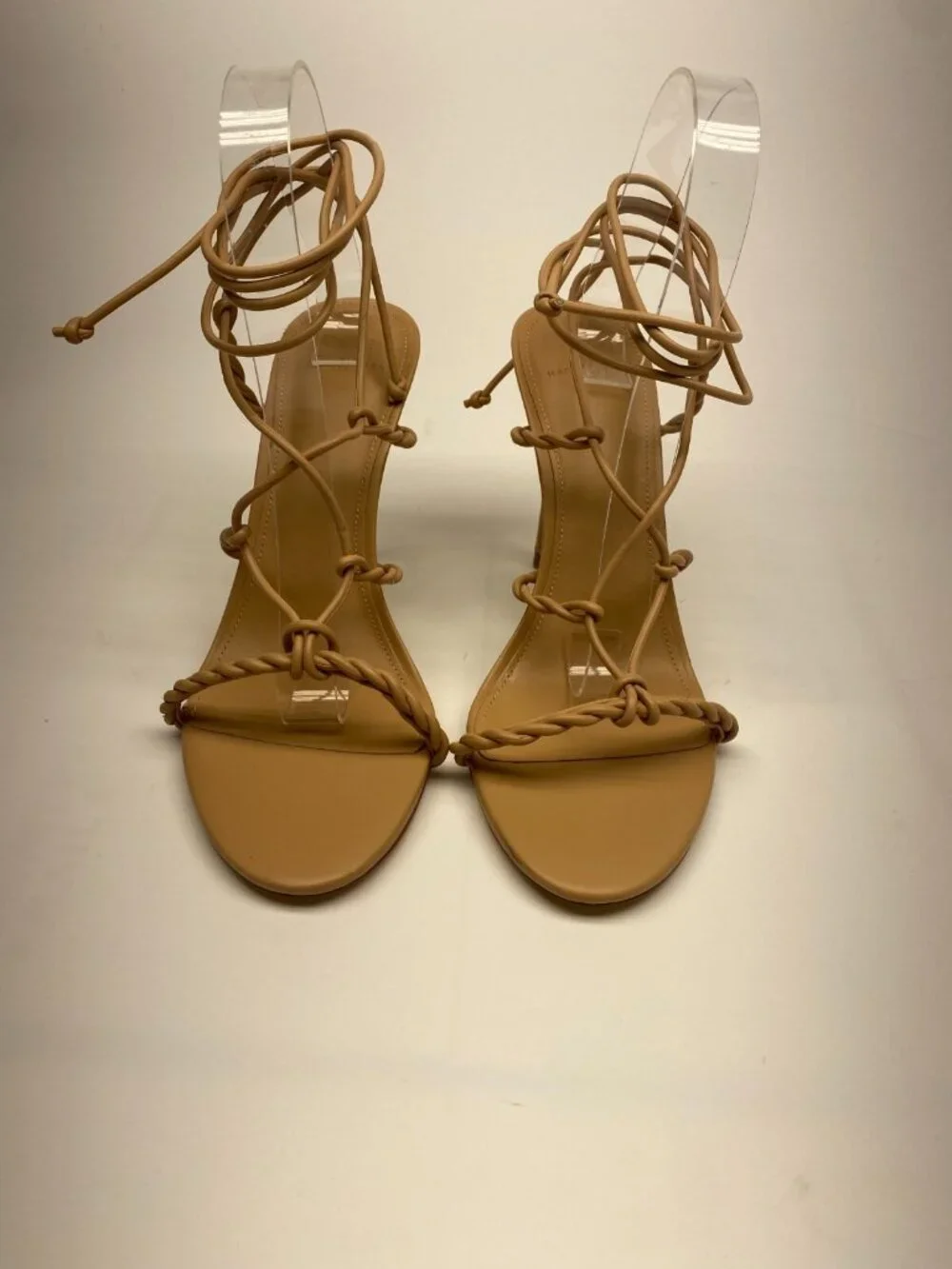 Marc Fisher LTD Women's Bea Light Natural Heeled Sandal Sz 8.5
